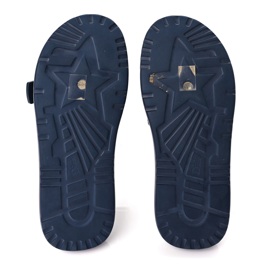 Christian Dior Calfskin Cannage Dioriviera Dio(r)evolution Slide Sandals 41 Blue Image 6