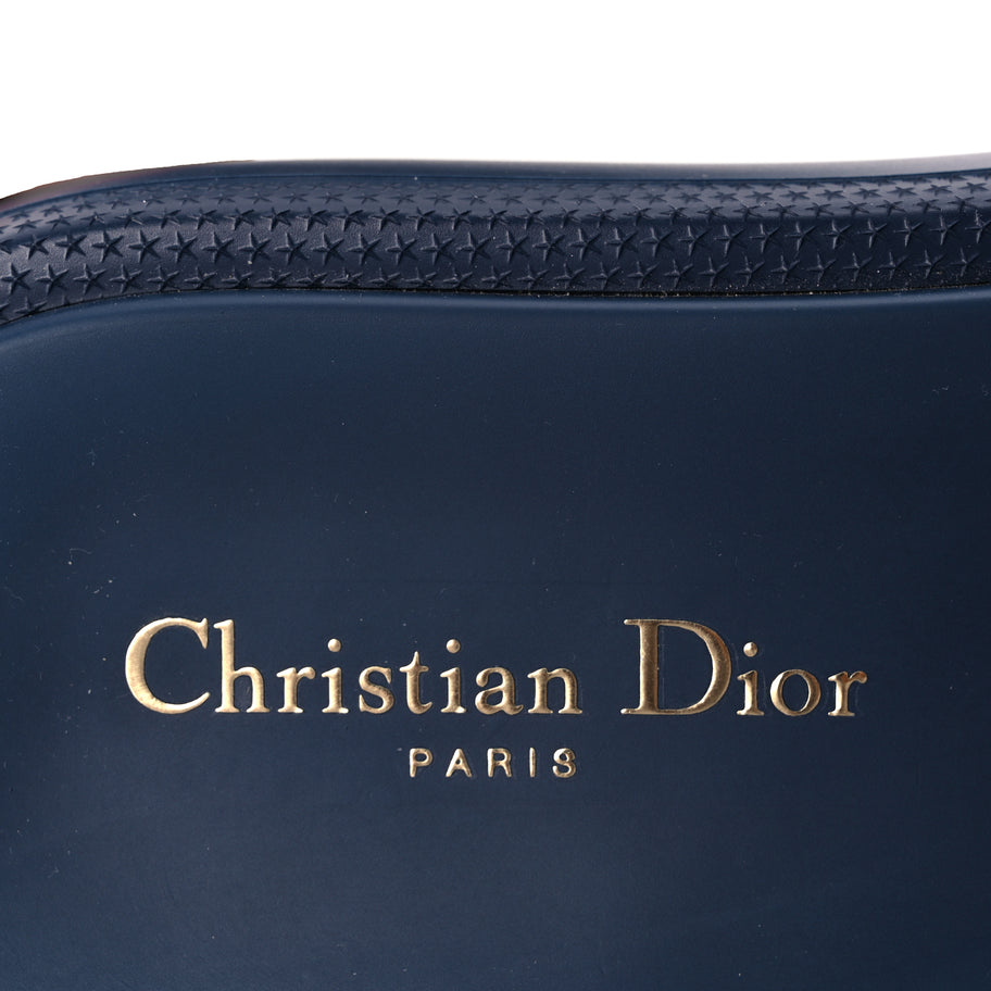 Christian Dior Calfskin Cannage Dioriviera Dio(r)evolution Slide Sandals 41 Blue Image 7