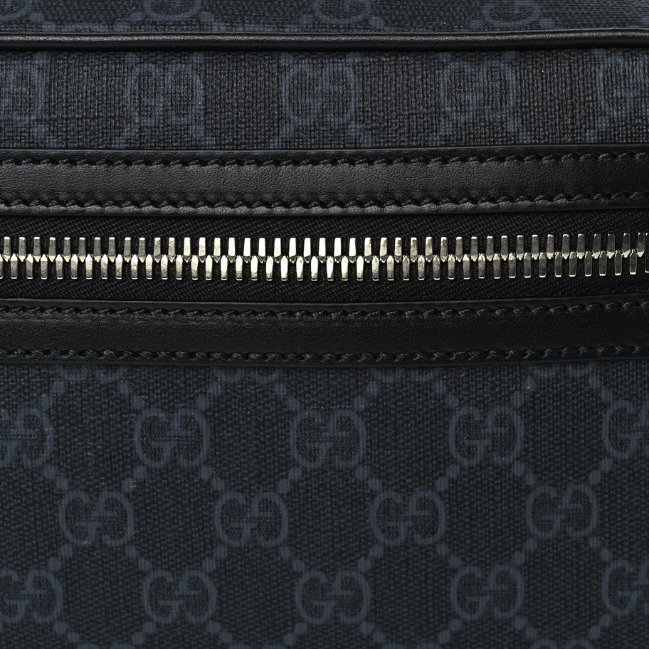 Gucci Soft GG Supreme Monogram Web Belt Bag Black Grey Image 6