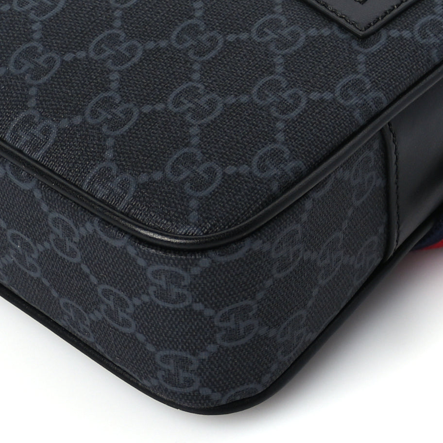 Gucci Soft GG Supreme Monogram Web Belt Bag Black Grey Image 8