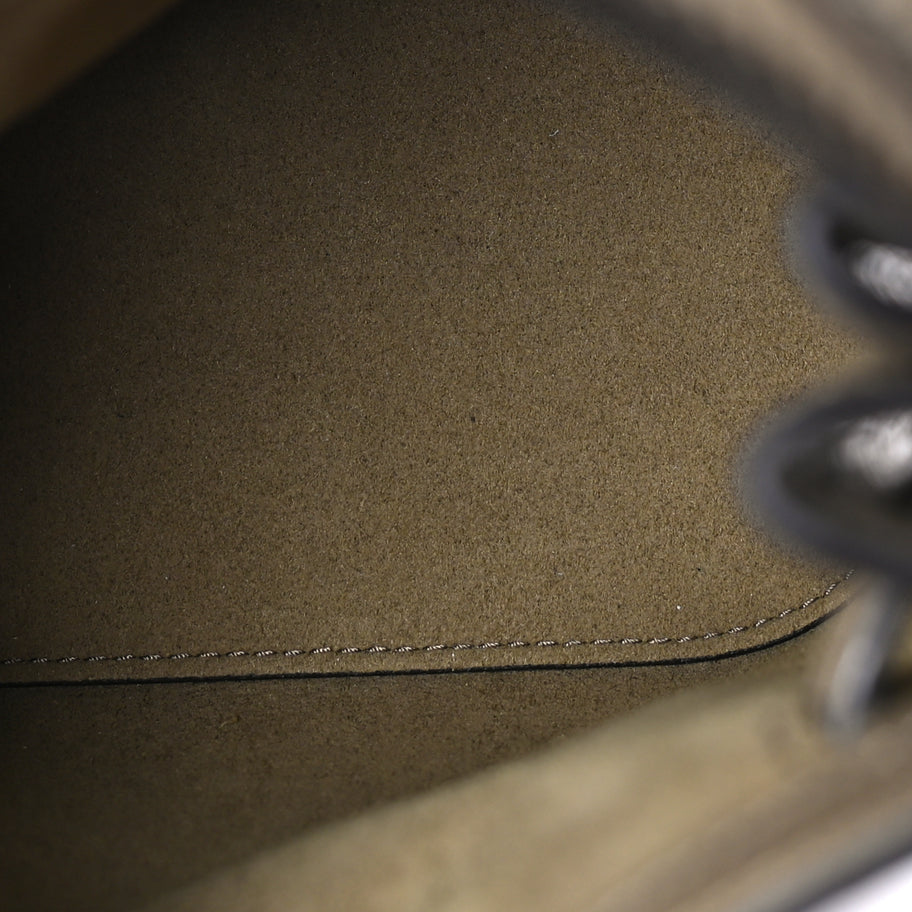 Mulberry Grained Calfskin Islington Bucket Bag  Linen Green Image 4