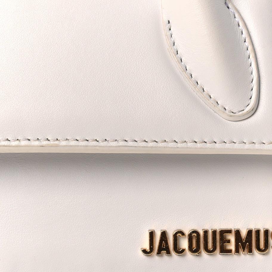 Jacquemus Smooth Calfskin Le Chiquito Long White Image 6