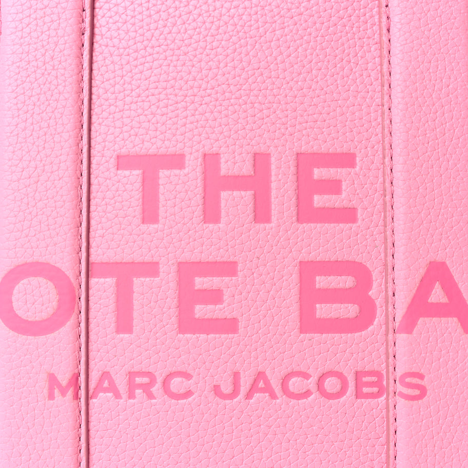 Marc Jacobs Grained Calfskin Small The Tote Bag Fluro Candy Image 6