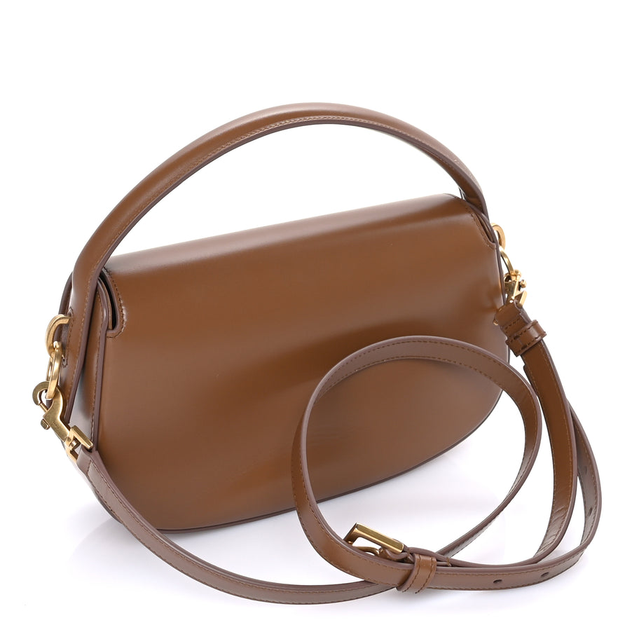 Saint Laurent Box Calfskin Mini Voltaire Shoulder Bag  Dark Cork Image 2