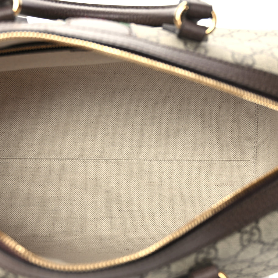 Gucci GG Supreme Monogram Web Large Ophidia Boston Bag Beige Ebony Image 4