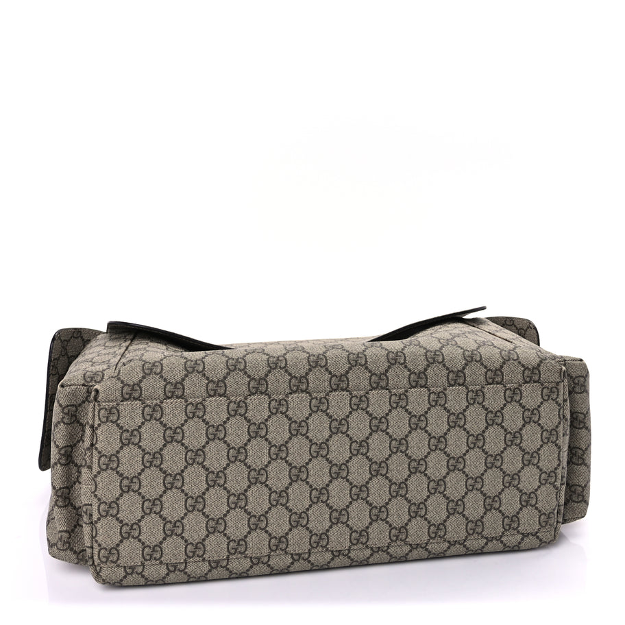 Gucci GG Plus Monogram Messenger Diaper Bag  Dark Brown Image 3