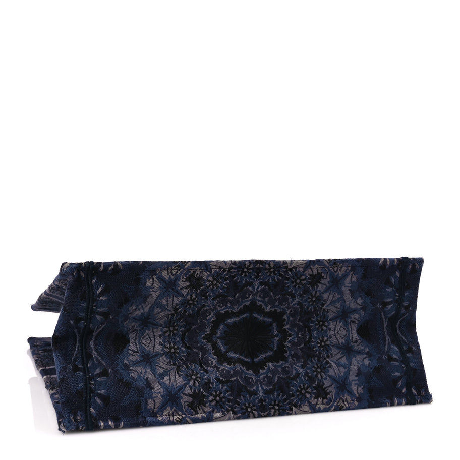 Christian Dior Canvas Embroidered Large KaleiDioroscopic Book Tote Blue Image 3