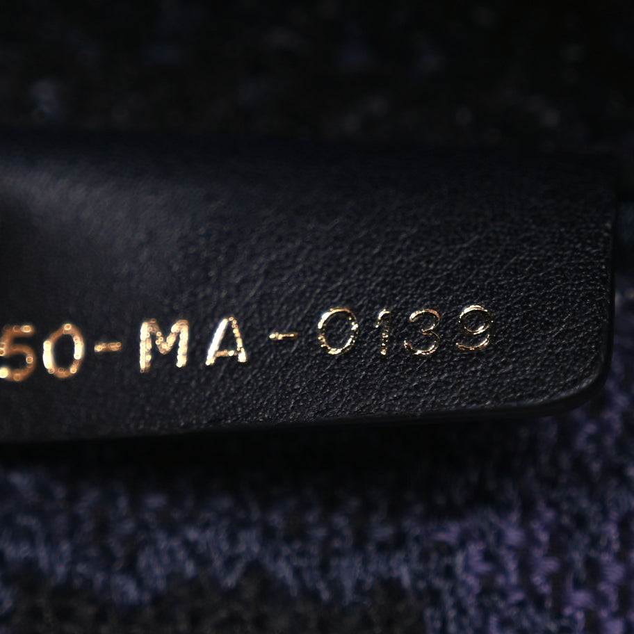 Christian Dior Canvas Embroidered Large KaleiDioroscopic Book Tote Blue Image 6