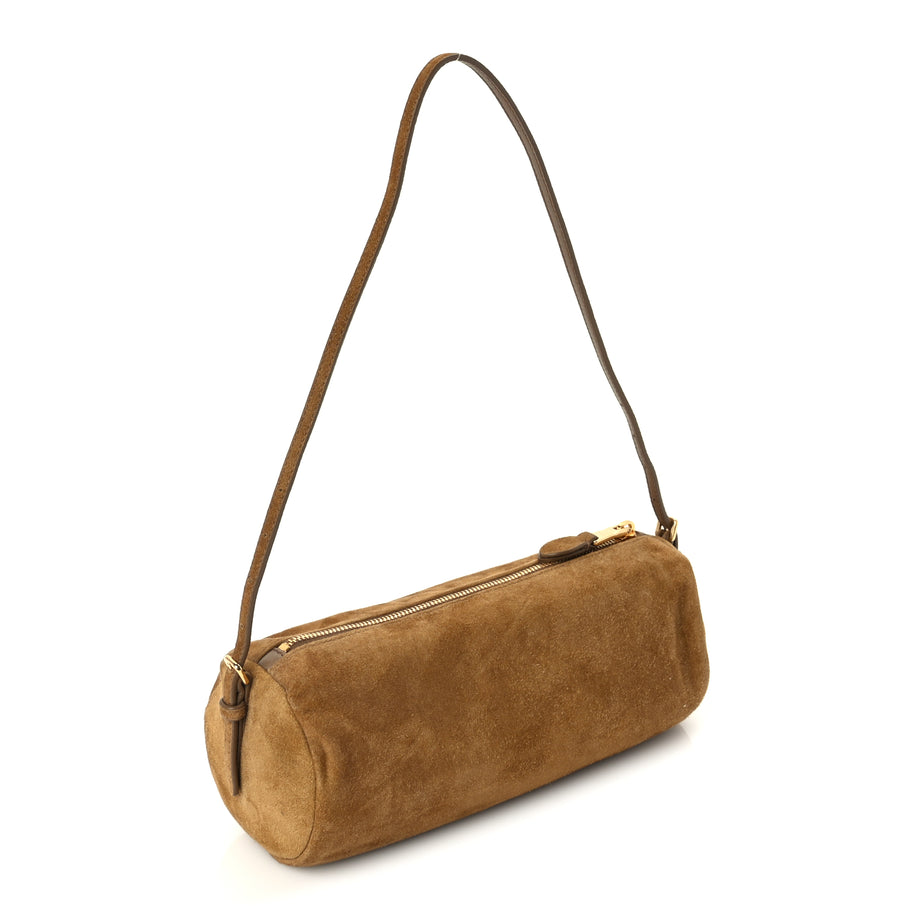 Miu Miu Suede Pouch Olive Green Image 2