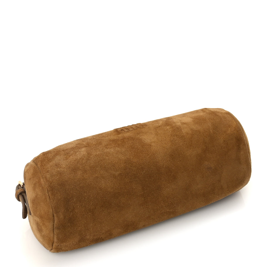 Miu Miu Suede Pouch Olive Green Image 3