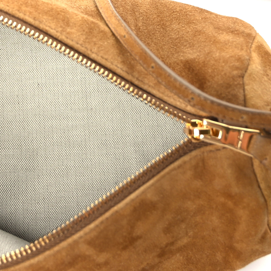 Miu Miu Suede Pouch Olive Green Image 4