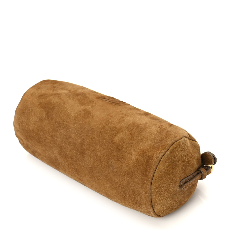 Miu Miu Suede Pouch Olive Green Image 8