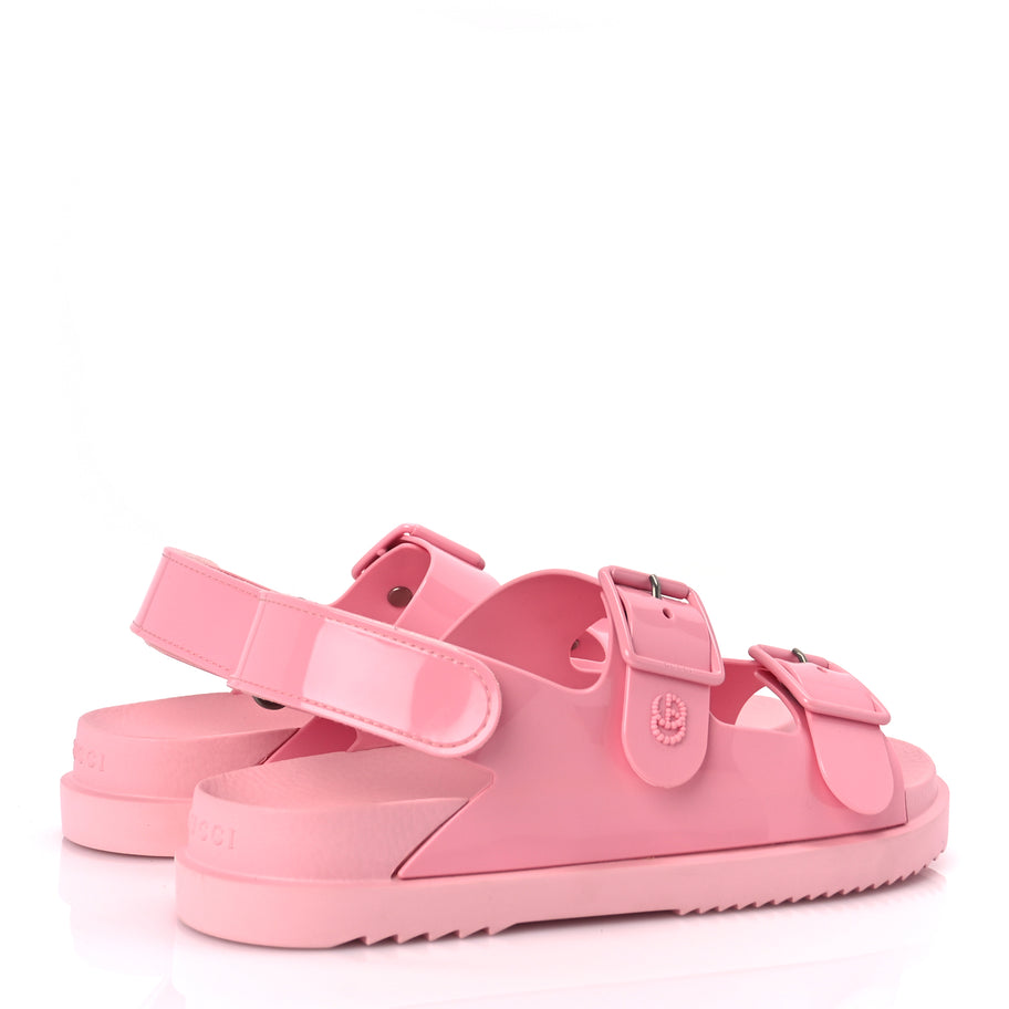 Gucci GUCCI Rubber Mini Double G Womens Isla Dad Sandals 40 Wild Rose Image 4