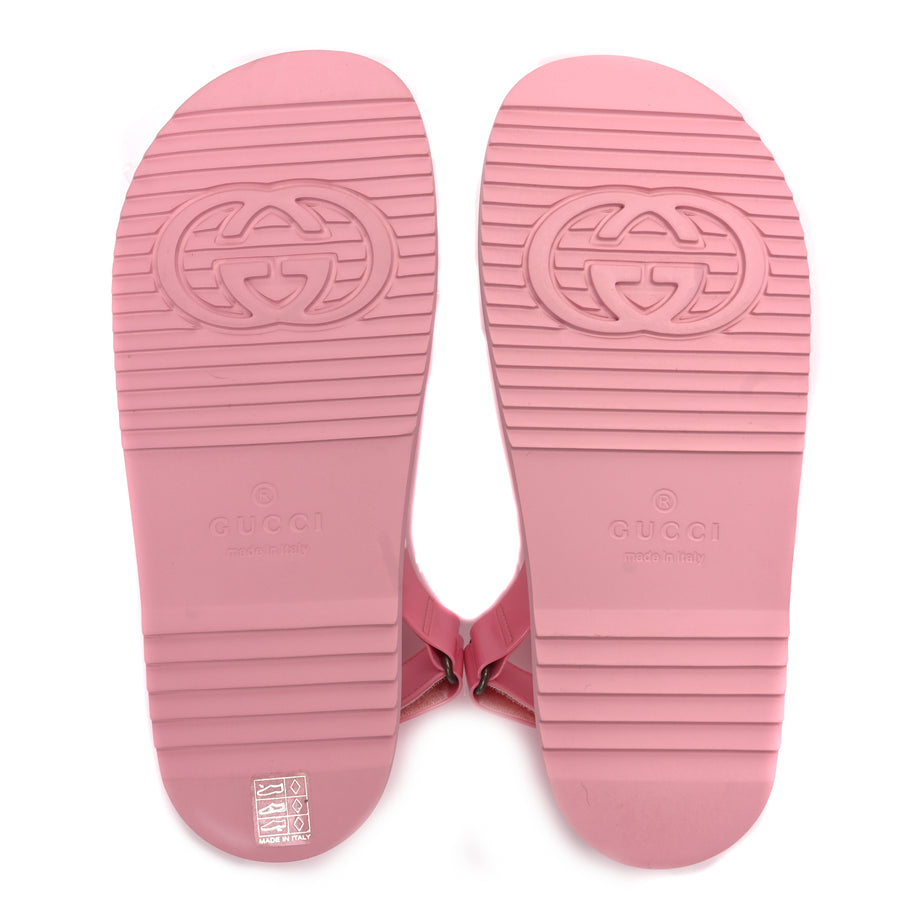 Gucci GUCCI Rubber Mini Double G Womens Isla Dad Sandals 40 Wild Rose Image 6