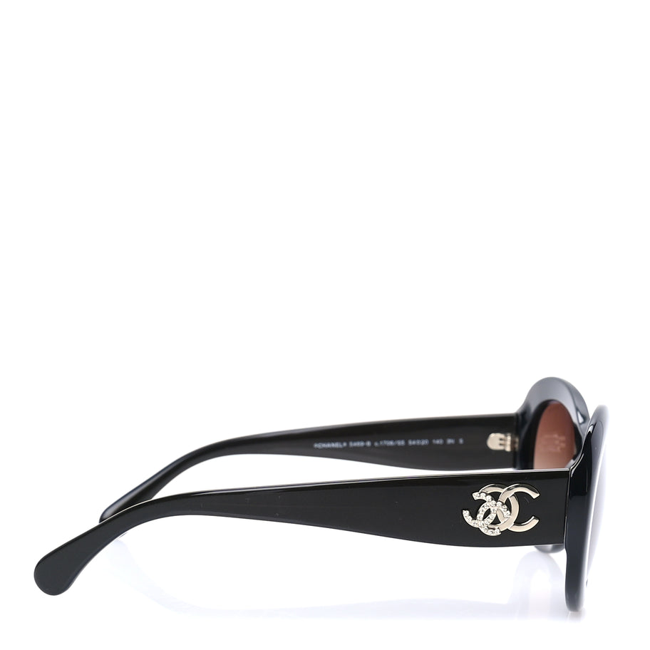 Chanel Acetate Polarized CC Sunglasses 5468-B-A Black Image 3