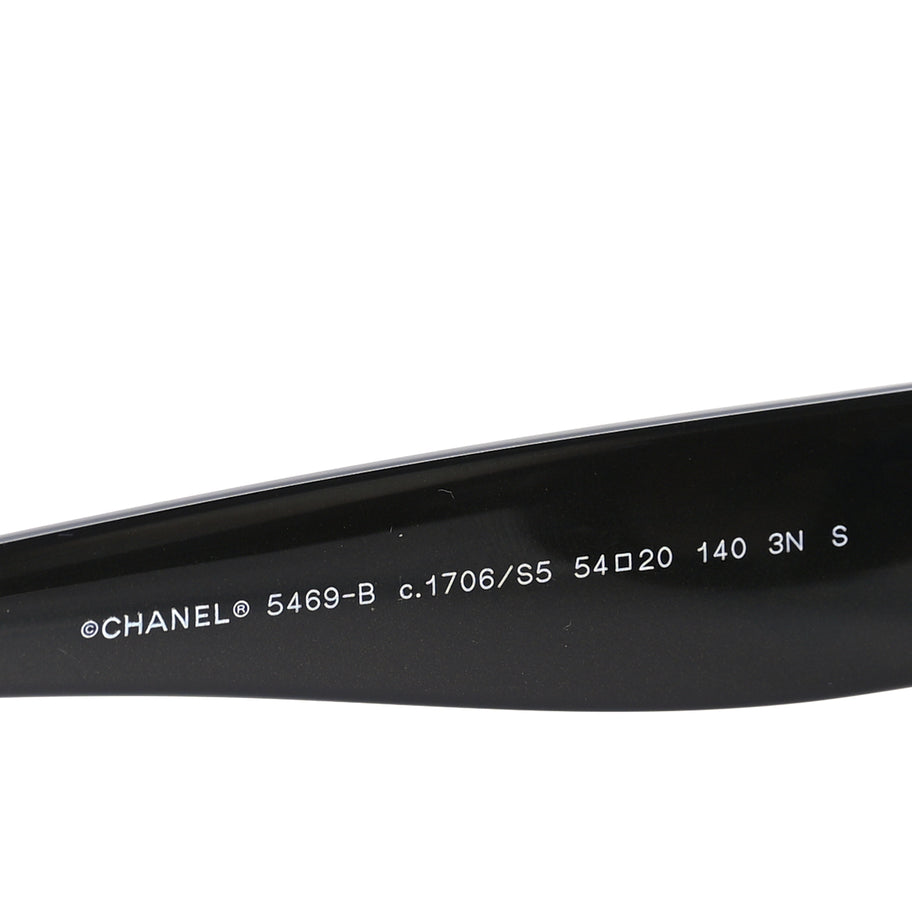 Chanel Acetate Polarized CC Sunglasses 5468-B-A Black Image 5