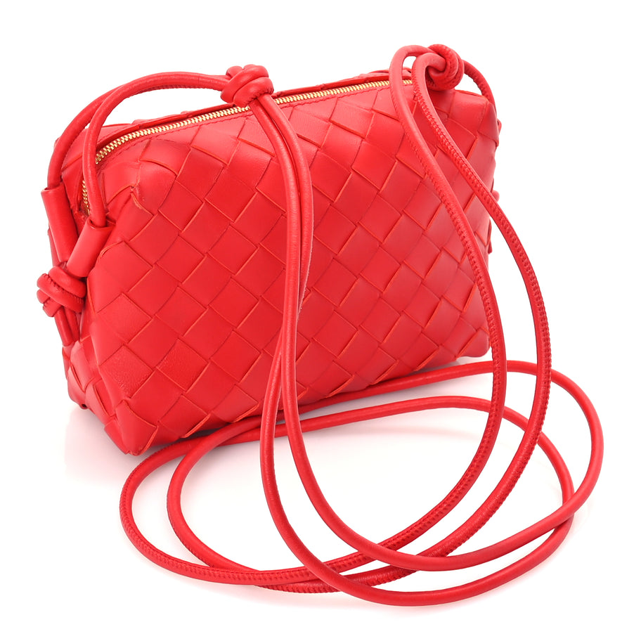 Bottega Veneta Nappa Intrecciato Mini Loop Camera Bag  Redstone Image 2