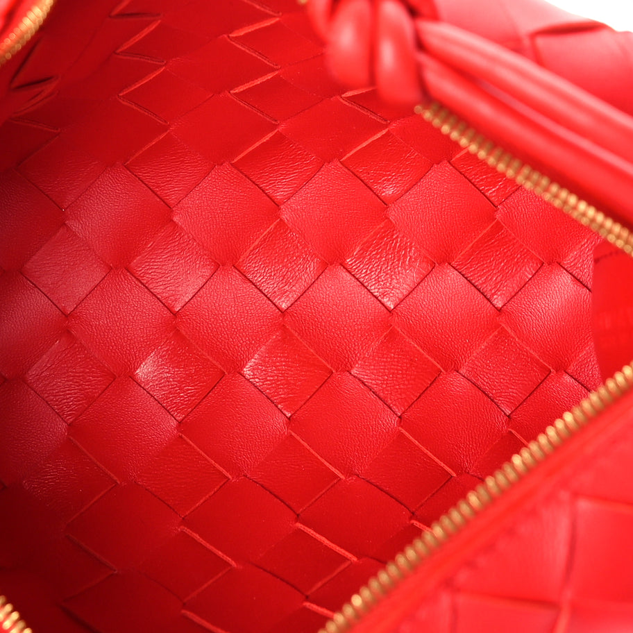 Bottega Veneta Nappa Intrecciato Mini Loop Camera Bag  Redstone Image 4