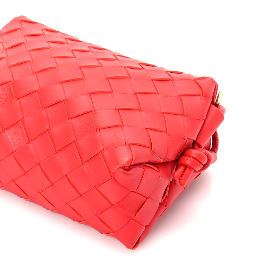 Bottega Veneta Nappa Intrecciato Mini Loop Camera Bag  Redstone Image 8