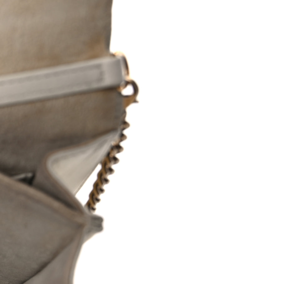 Christian Dior Calfskin Studded Vertical Diorama White Image 4