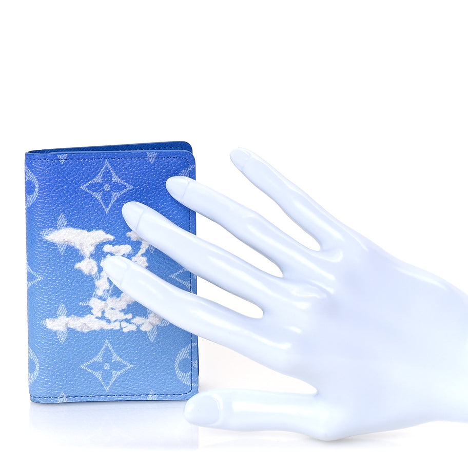 Louis Vuitton Monogram Clouds Pocket Organizer  Blue Image 4
