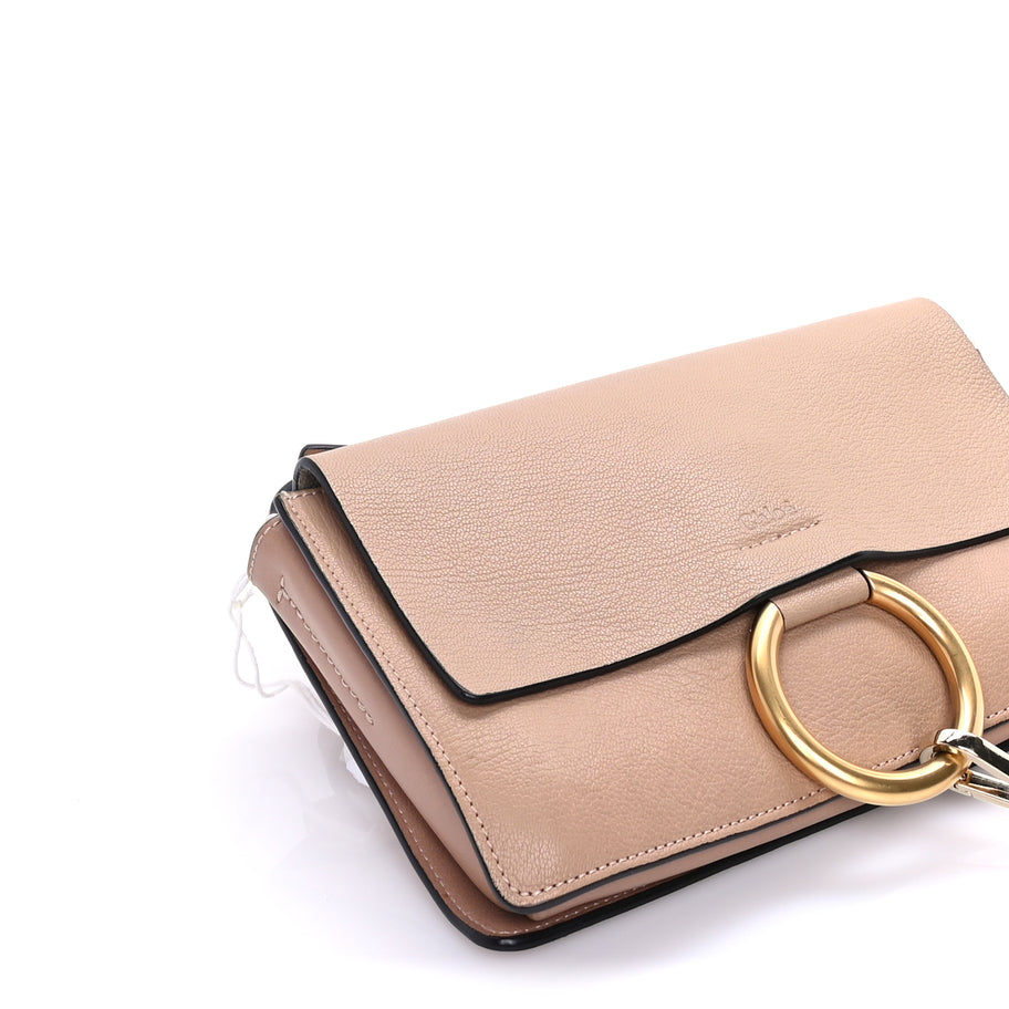 Chloe Goatskin Small Faye Shoulder Bag  Biscotti Beige Image 7