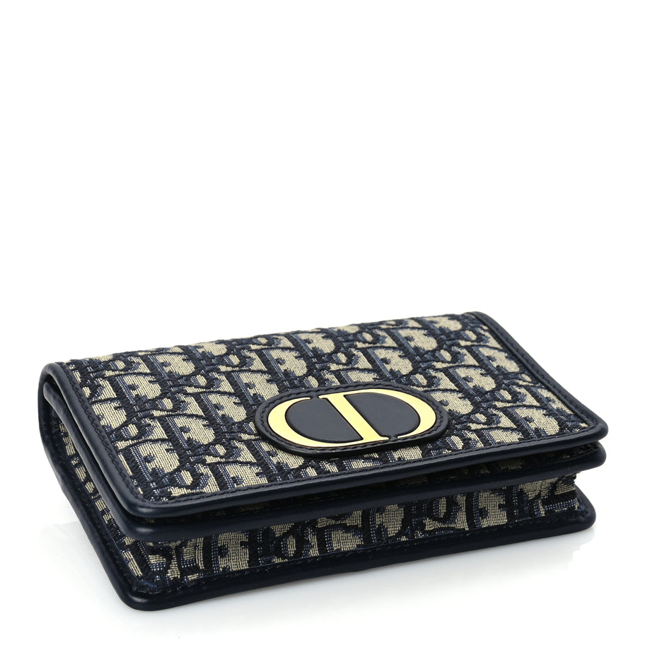 Christian Dior Oblique 30 Montaigne 2-In-1 Pouch Blue Image 3