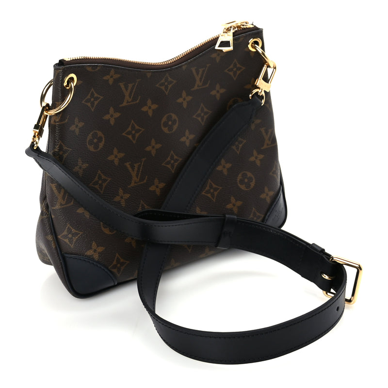  Louis Vuitton Monogram Odeon PM  Black