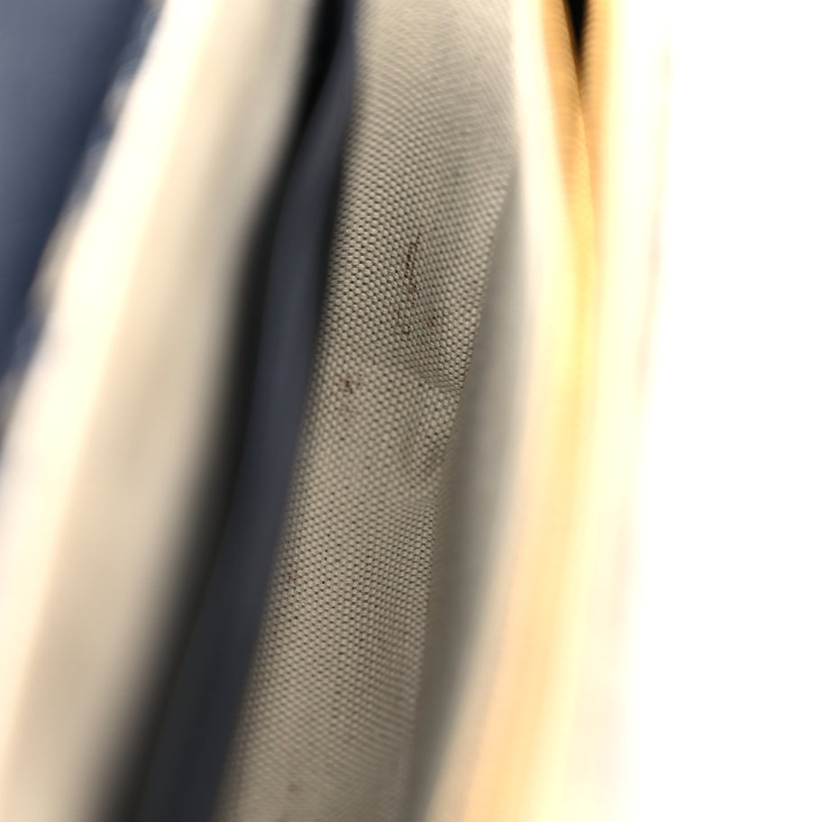 Christian Dior Oblique Medium Saddle Pouch With Chain Blue Image 10