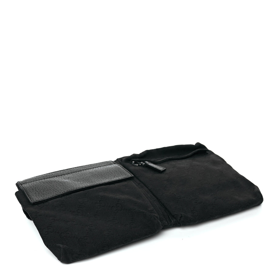 Gucci GG Monogram Double Pocket Belt Bag Black Image 3