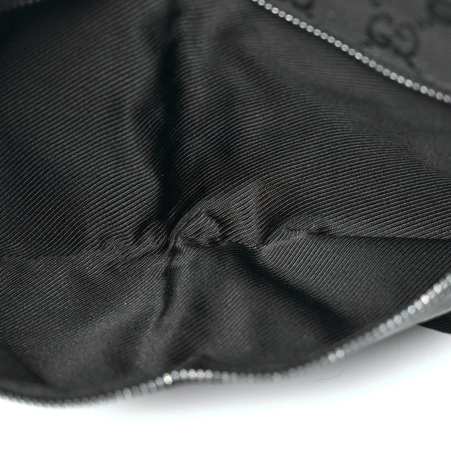 Gucci GG Monogram Double Pocket Belt Bag Black Image 4