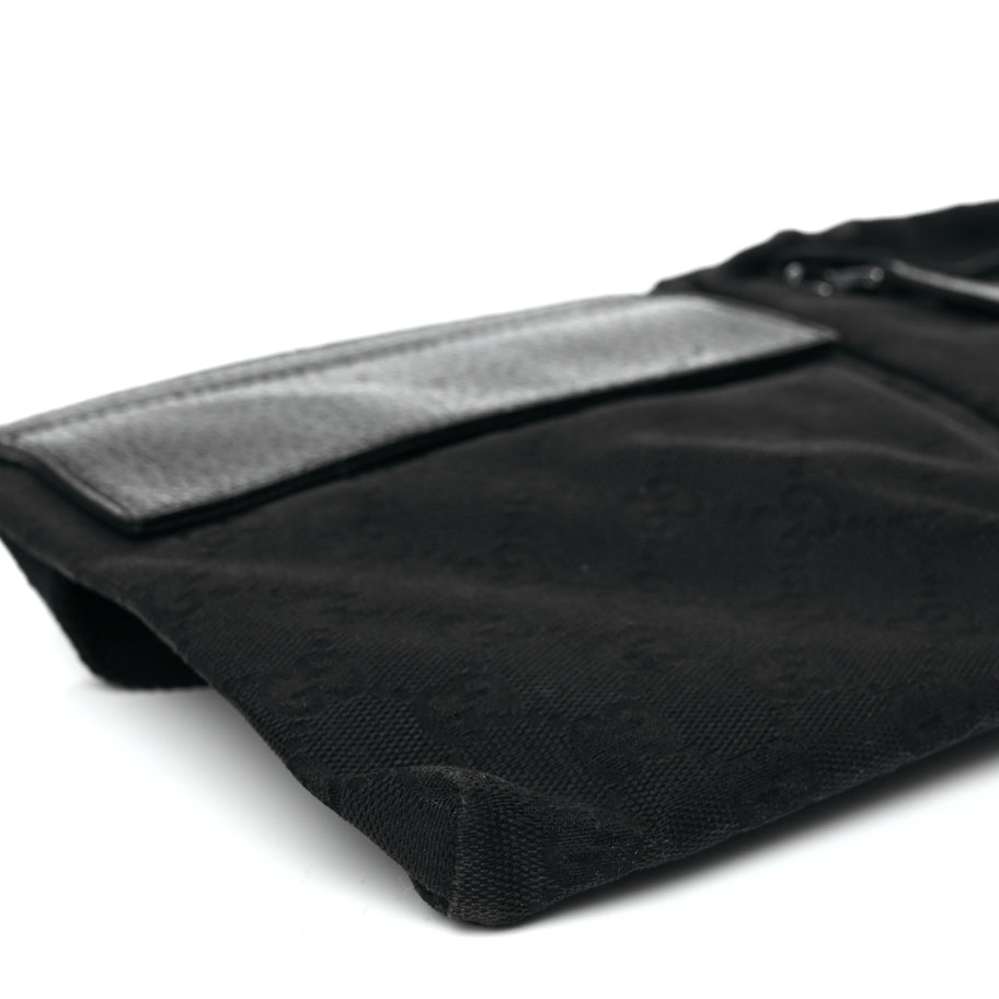 Gucci GG Monogram Double Pocket Belt Bag Black Image 8