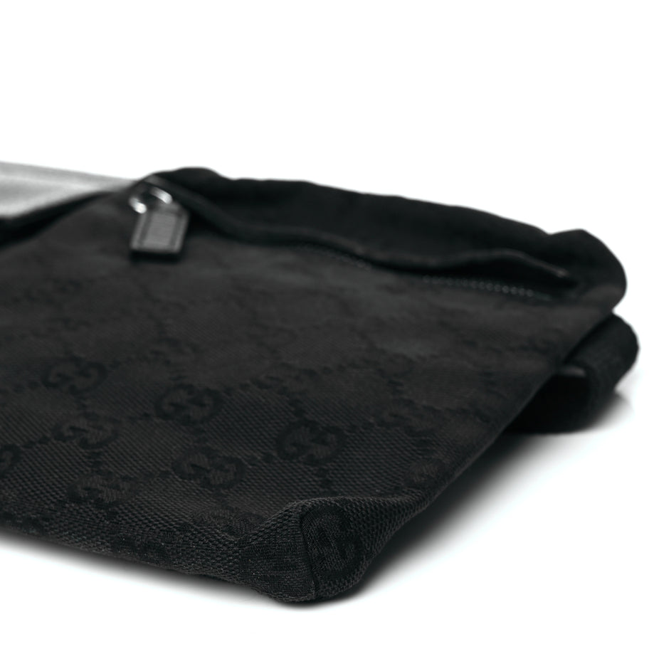 Gucci GG Monogram Double Pocket Belt Bag Black Image 9