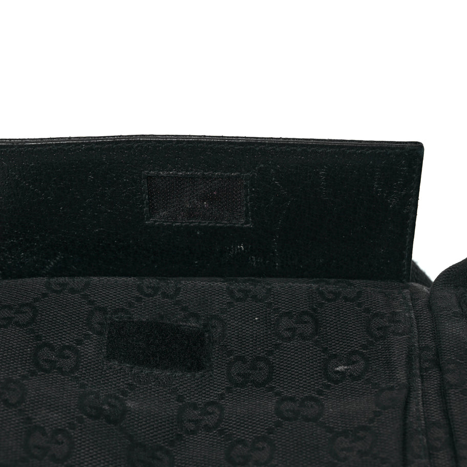 Gucci GG Monogram Double Pocket Belt Bag Black Image 10