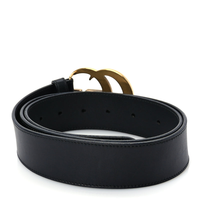  Gucci Calfskin Double G 40mm Belt 95 38  Black