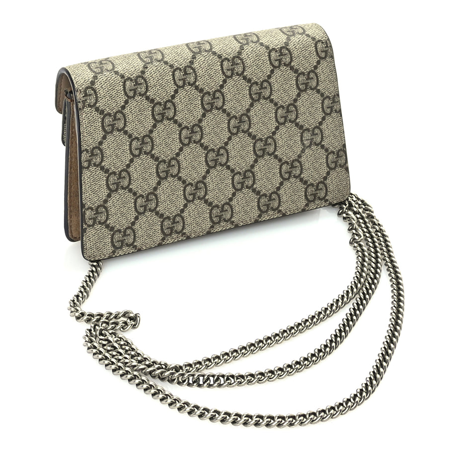 Gucci GG Supreme Monogram Super Mini Dionysus Shoulder Bag Taupe Image 2