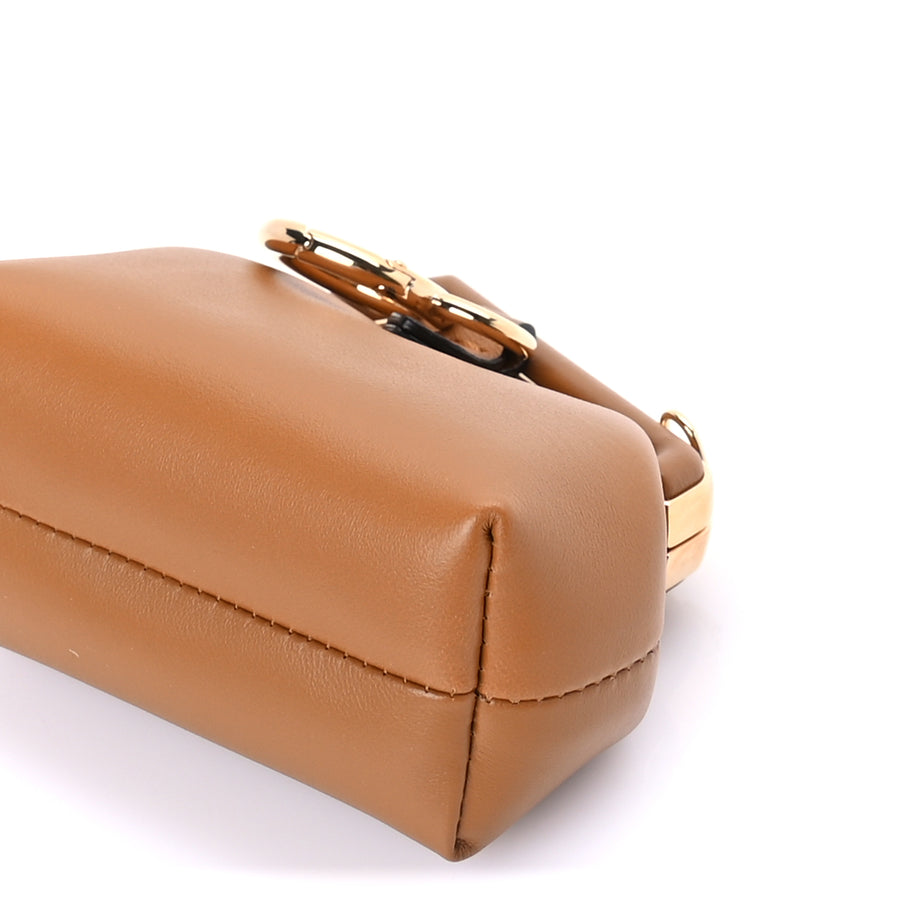 Fendi Shiny Nappa Nano Fendi First Bag Charm Caramello Image 8