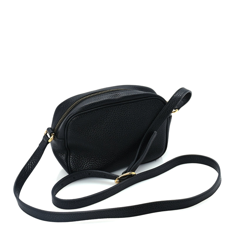  Gucci Pebbled Calfskin Mini Soho Disco Bag Black