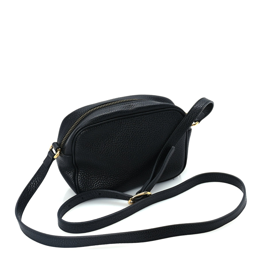 Gucci Pebbled Calfskin Mini Soho Disco Bag Black Image 2