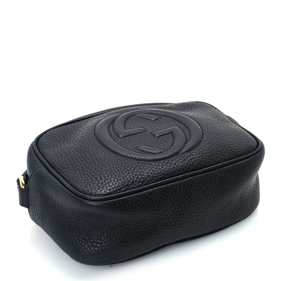 Gucci Pebbled Calfskin Mini Soho Disco Bag Black Image 3
