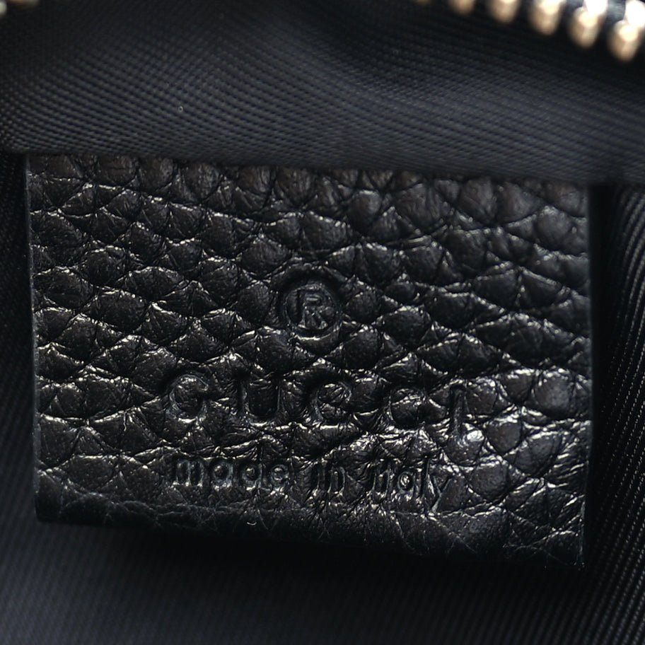 Gucci Pebbled Calfskin Mini Soho Disco Bag Black Image 5