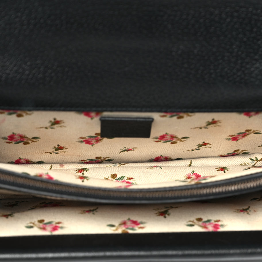 Gucci Calfskin Web Small Dionysus Shoulder Bag Black Image 4