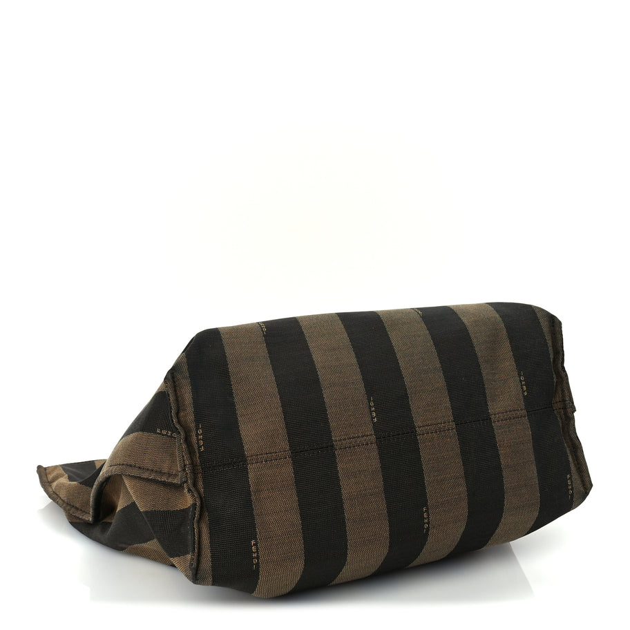 Fendi Pequin Vitello All In Shopper Tote Tobacco Papavero Image 3