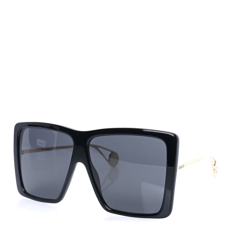 Gucci Acetate Oversize Square Frame GG0435SA Sunglasses  Black Image 1