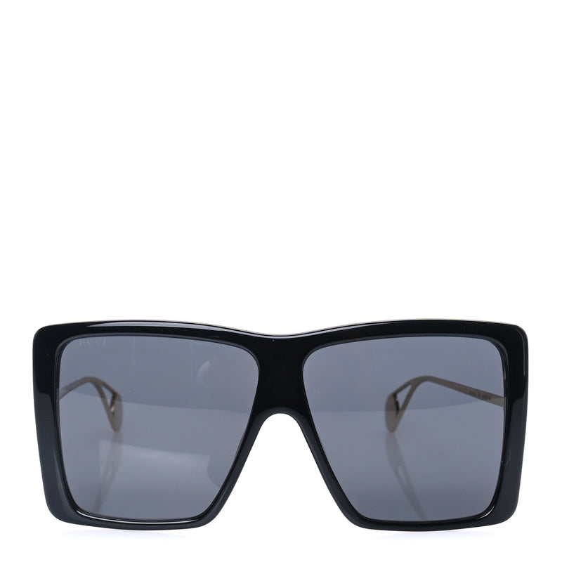  Gucci Acetate Oversize Square Frame GG0435SA Sunglasses  Black