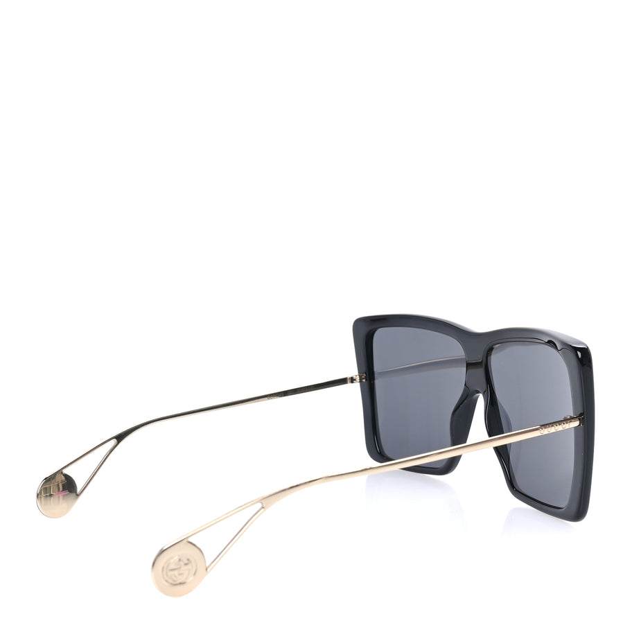 Gucci Acetate Oversize Square Frame GG0435SA Sunglasses  Black Image 3