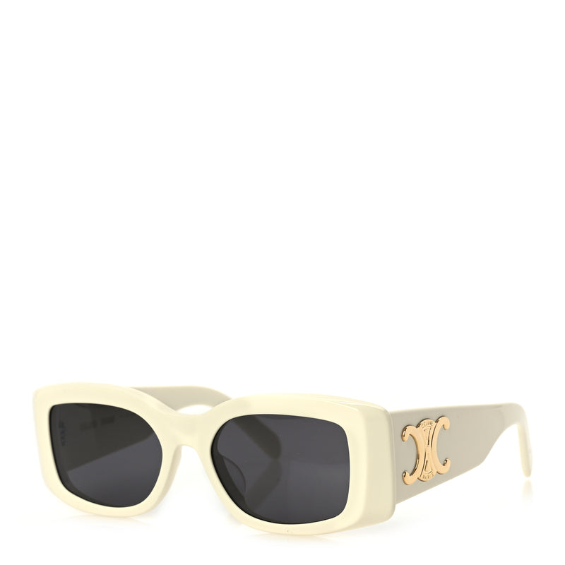  Celine Acetate Triomphe XL 01 Sunglasses CL40282U Ivory