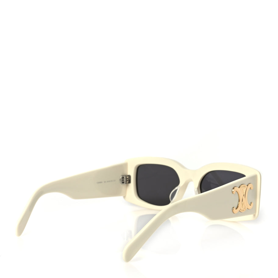 Celine Acetate Triomphe XL 01 Sunglasses CL40282U Ivory Image 4