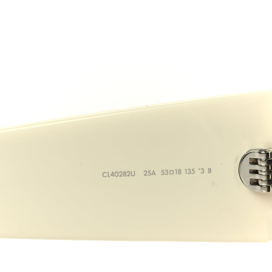 Celine Acetate Triomphe XL 01 Sunglasses CL40282U Ivory Image 6