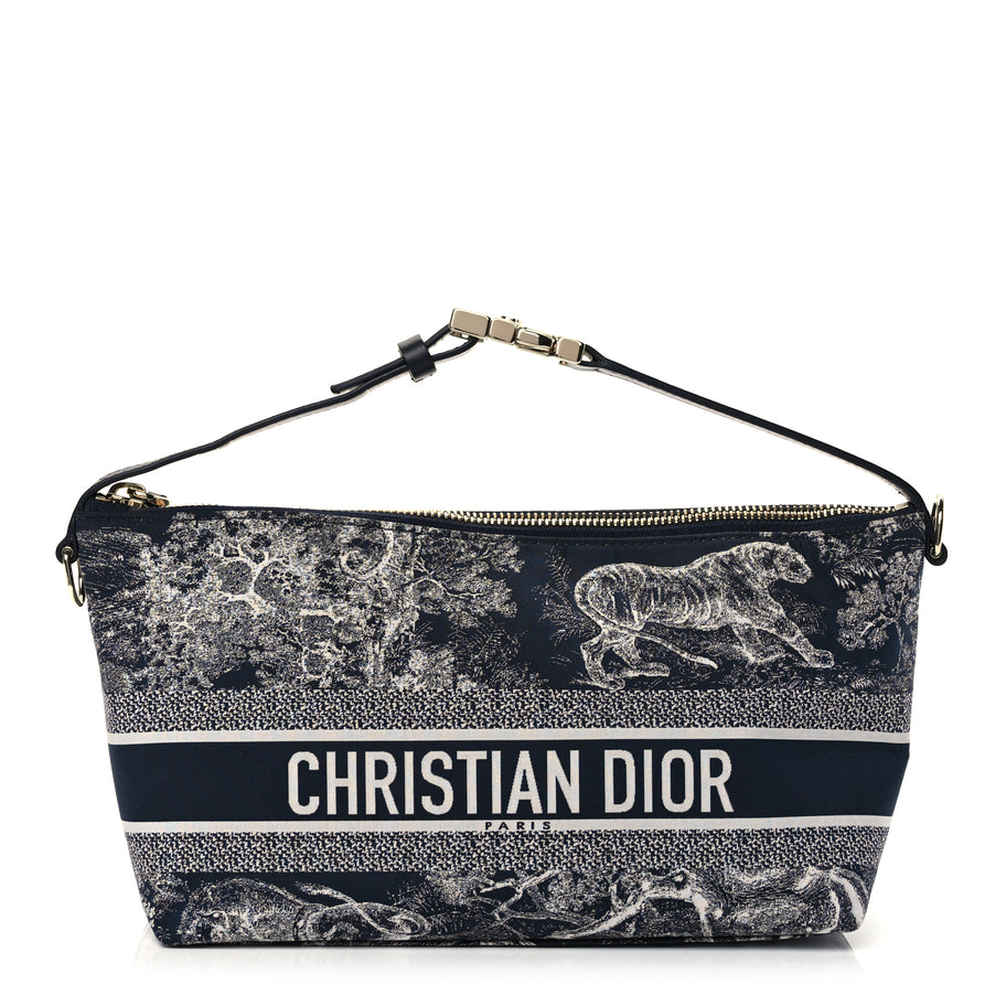 Christian Dior Technical Fabric Toile De Jouy DiorTravel Nomad Pouch Image 1